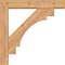 Ekena Millwork Merced Block Smooth Bracket w/ Offset Brace, Western Red Cedar, 5 1/2"W x 28"D x 28"H BKT0604X28X28MRC05SWR - alternate 4